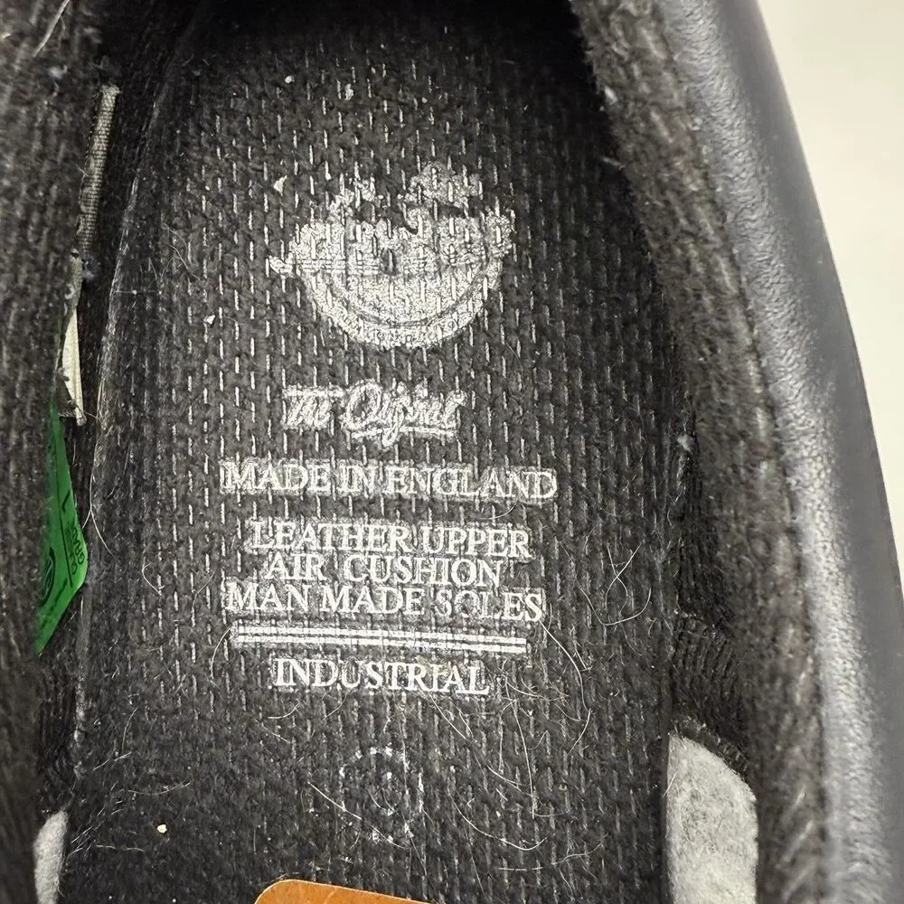 Dr. Martens Industrial Steel Toe Shoe Mens 11 Black Leather Wingtip England Made